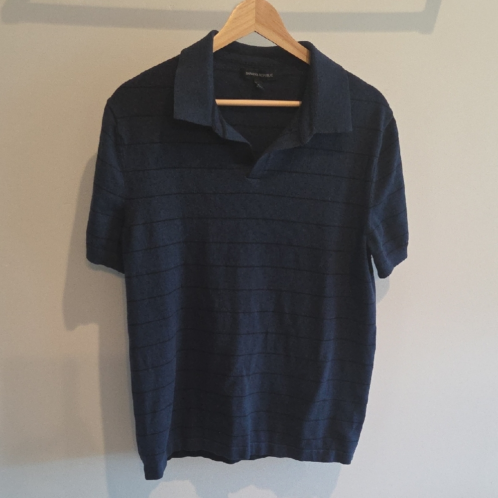 Banana Republic Dark Blue Polo Shirt
